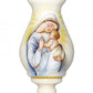 HomeRoots Mother Mary with Baby Hand Painted Mouth Blown Glass Ornament