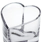 HomeRoots Mouth Blown European Crystal Heart Bowl or Votive