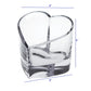 HomeRoots Mouth Blown European Crystal Heart Bowl or Votive
