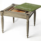 HomeRoots Multi Game Table in Silver Satin Finish