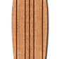 HomeRoots Natural Brown Thin Stripe Surfboard Wall Art