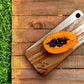 HomeRoots Natural Rounded Rectangle Narrow Anti-Bacterial Cutting Board