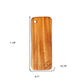 HomeRoots Natural Rounded Rectangle Narrow Anti-Bacterial Cutting Board