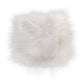 HomeRoots Natural Sheepskin White Square Super Soft Chair Pad