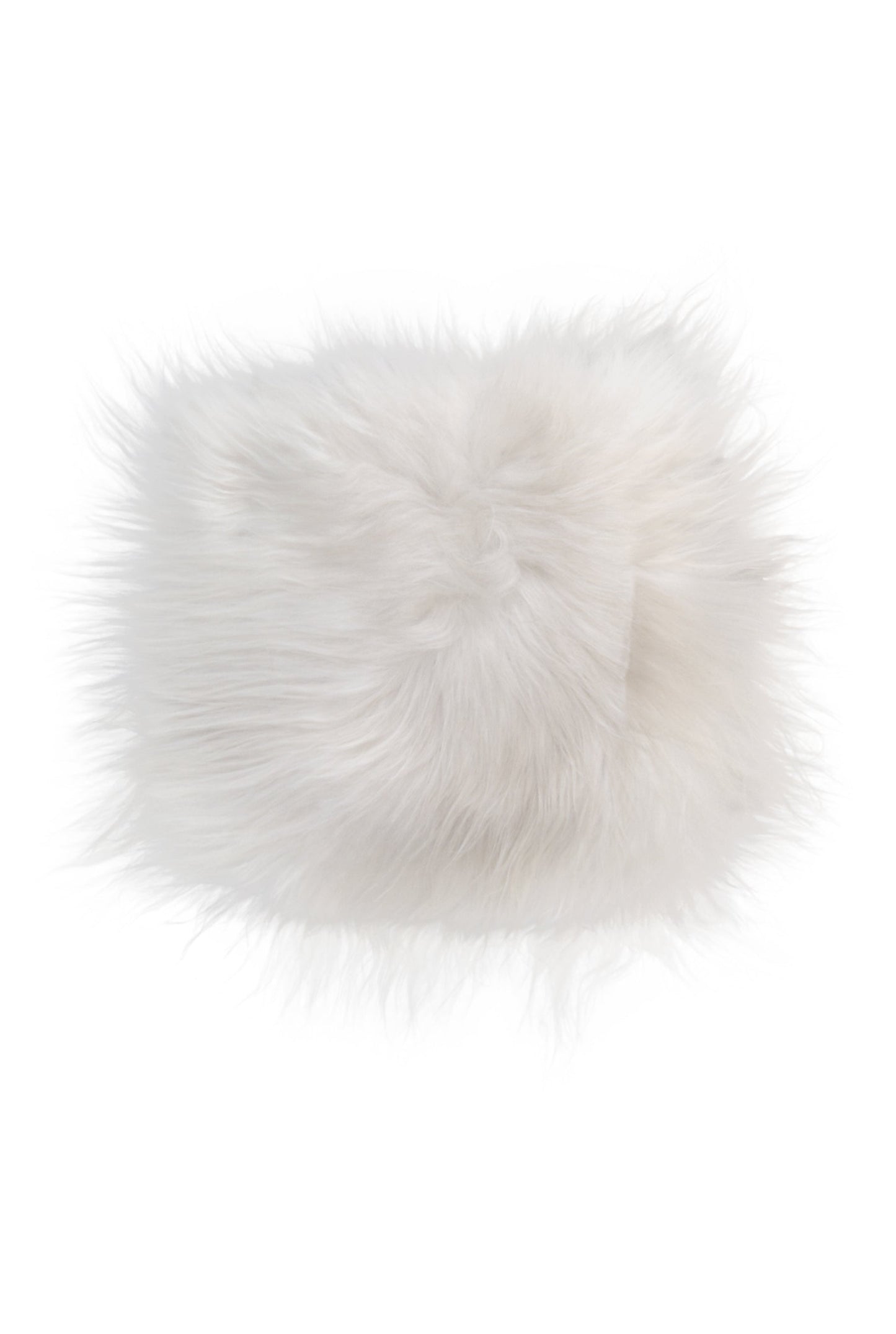 HomeRoots Natural Sheepskin White Square Super Soft Chair Pad