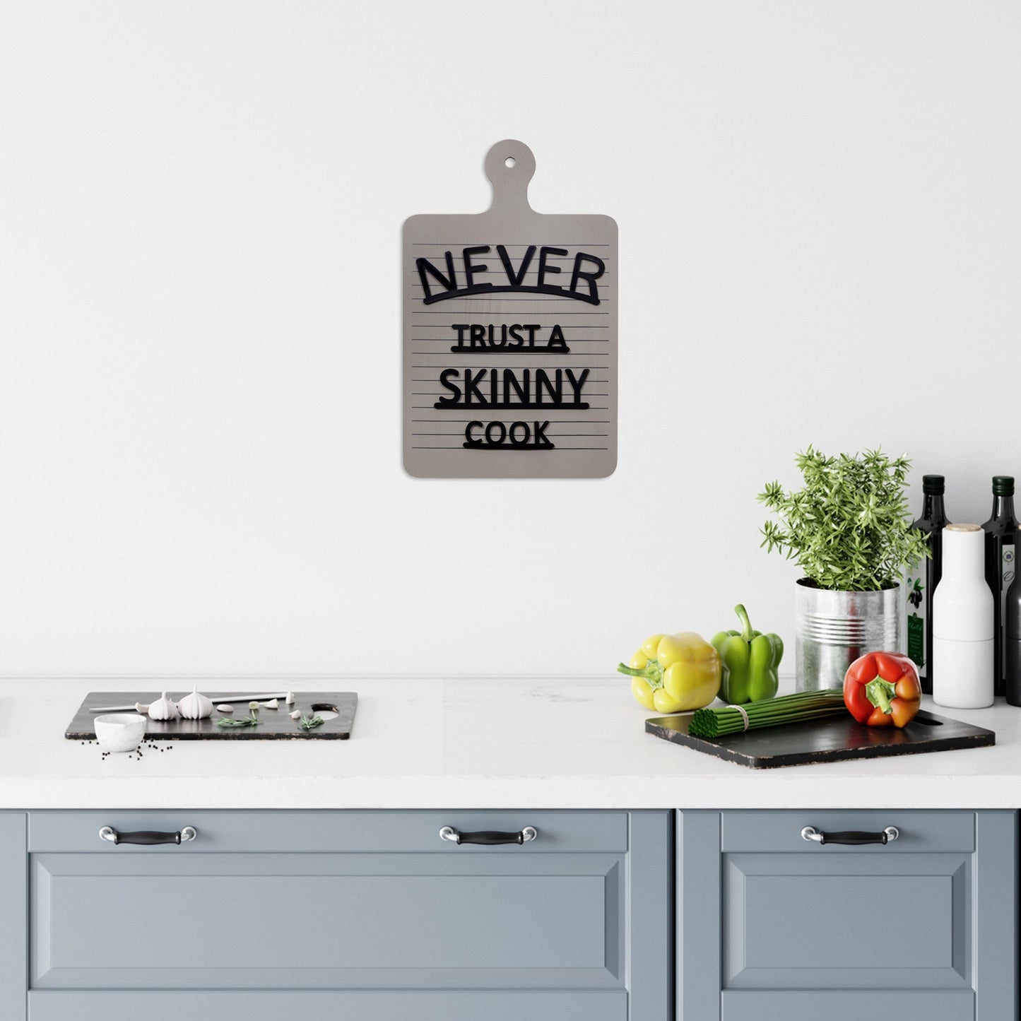 HomeRoots Never Trust A Skinny Cook Wall Art