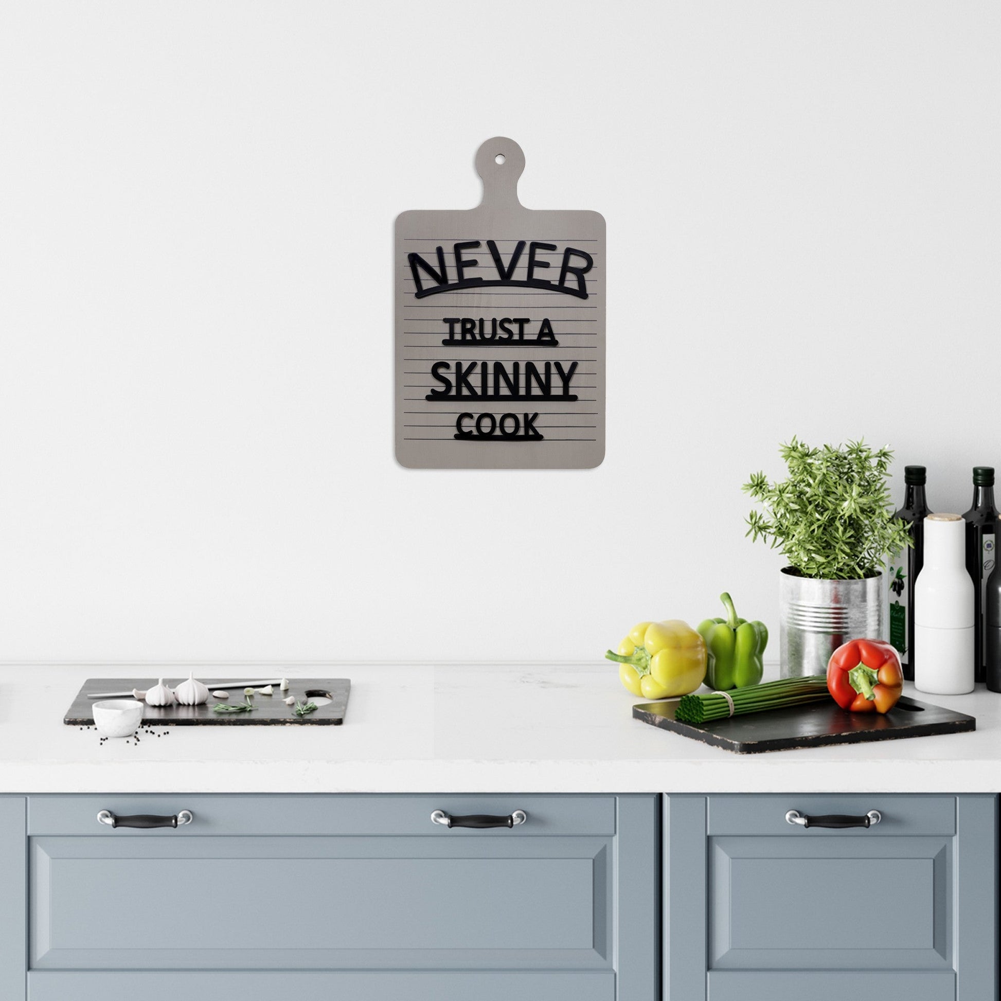 HomeRoots Never Trust A Skinny Cook Wall Art
