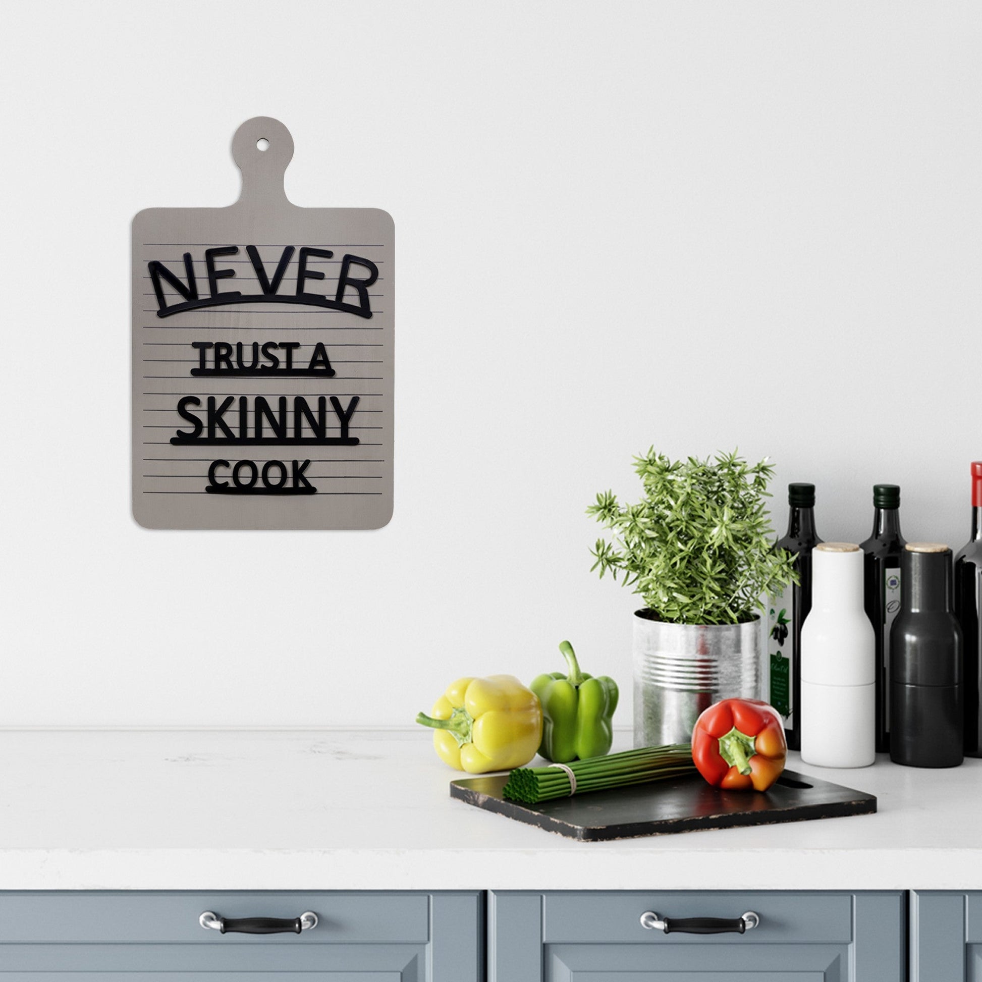 HomeRoots Never Trust A Skinny Cook Wall Art