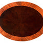 HomeRoots Nouveau Oval Accent Table in Cherry Finish