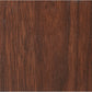 HomeRoots Oak And Walnut 2 Toned Geometrical Base With Glass Top Dining Table