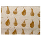HomeRoots Ochre Pear Pattern Napkins in Set of 8