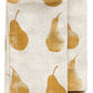 HomeRoots Ochre Pear Pattern Napkins in Set of 8