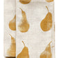 HomeRoots Ochre Pear Pattern Napkins in Set of 8