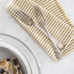 HomeRoots Ochre Stripe Napkins in Set of 8
