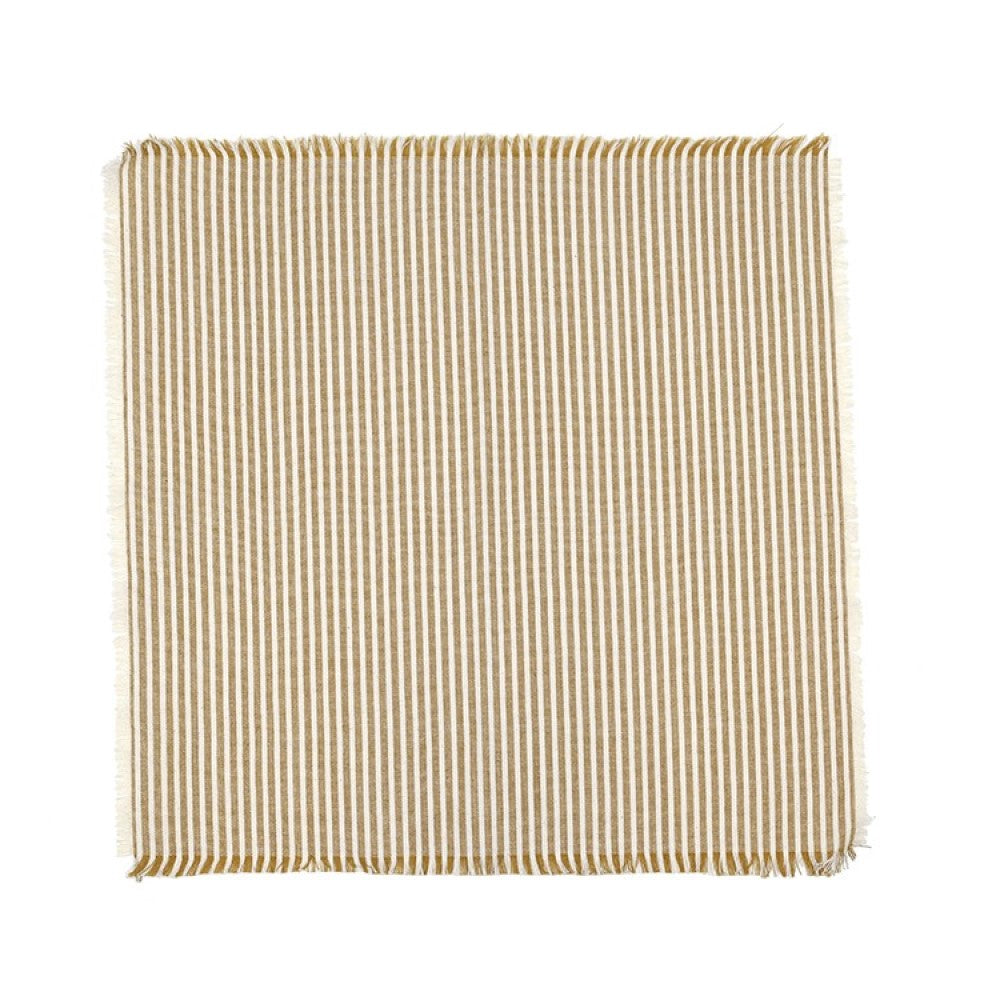 HomeRoots Ochre Stripe Napkins in Set of 8