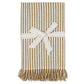 HomeRoots Ochre Stripe Napkins in Set of 8