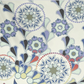 HomeRoots Off-White Peacock and Flowers 80" x 68" Hanging Wall Tapestry