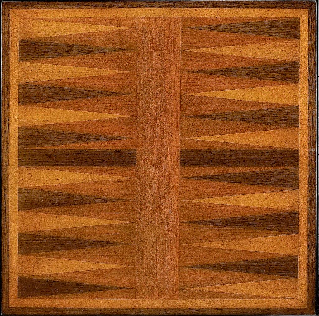 HomeRoots Olive Ash Burl Game Table in Brown Finish