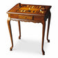 HomeRoots Olive Ash Burl Game Table in Brown Finish