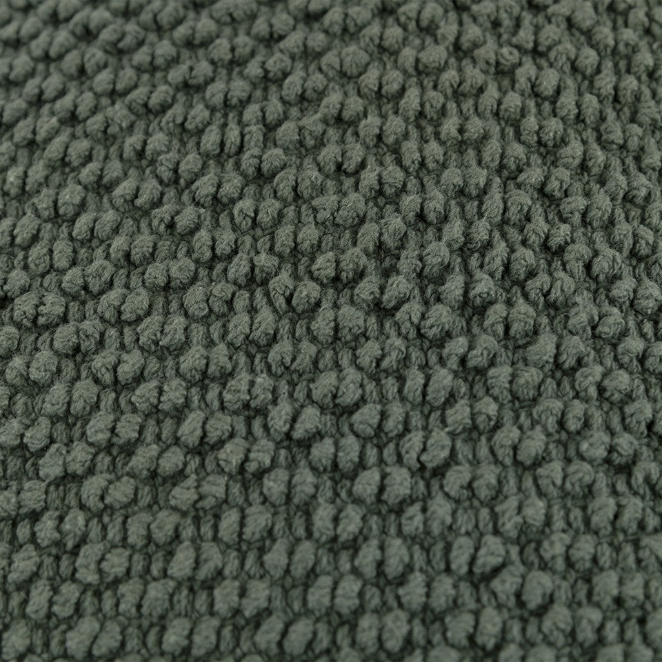 HomeRoots Olive Green Nubby Textured Modern Throw Pillow