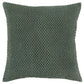 HomeRoots Olive Green Nubby Textured Modern Throw Pillow