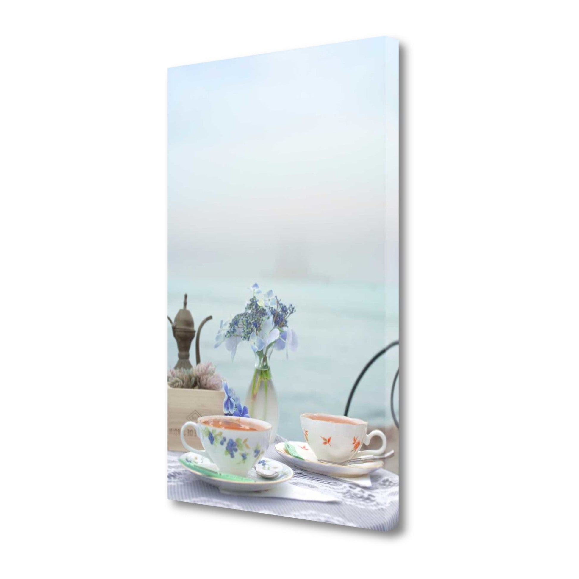 HomeRoots Outdoor Tea Party For Two 1 Giclee Wrap Canvas Wall Art