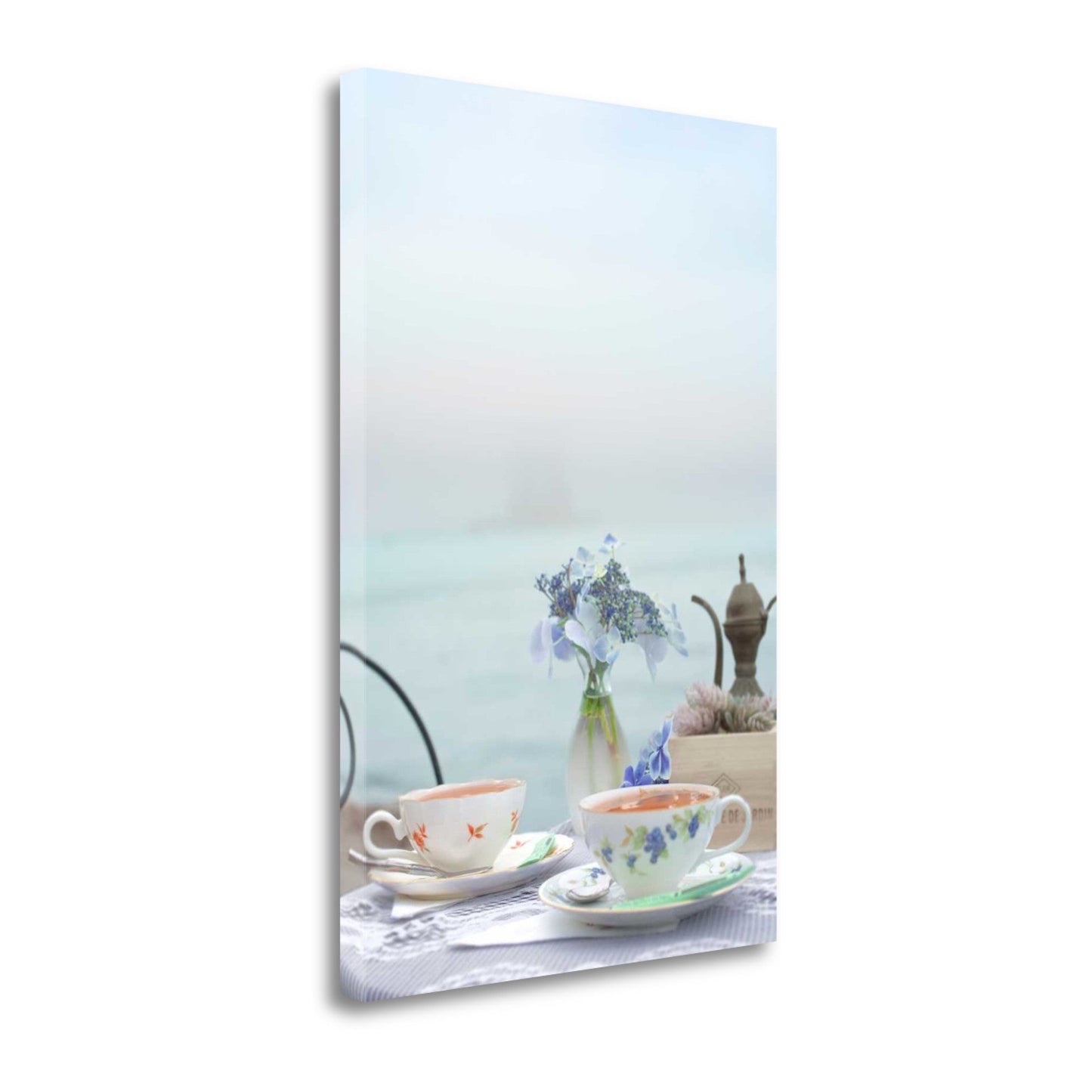 HomeRoots Outdoor Tea Party For Two 3 Giclee Wrap Canvas Wall Art