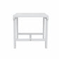 HomeRoots Outdoor Wooden Side Table in White Finish