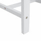 HomeRoots Outdoor Wooden Side Table in White Finish