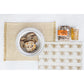 HomeRoots Pale Yellow Bumble Bee Napkins in Set of 8