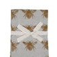 HomeRoots Pale Yellow Bumble Bee Napkins in Set of 8