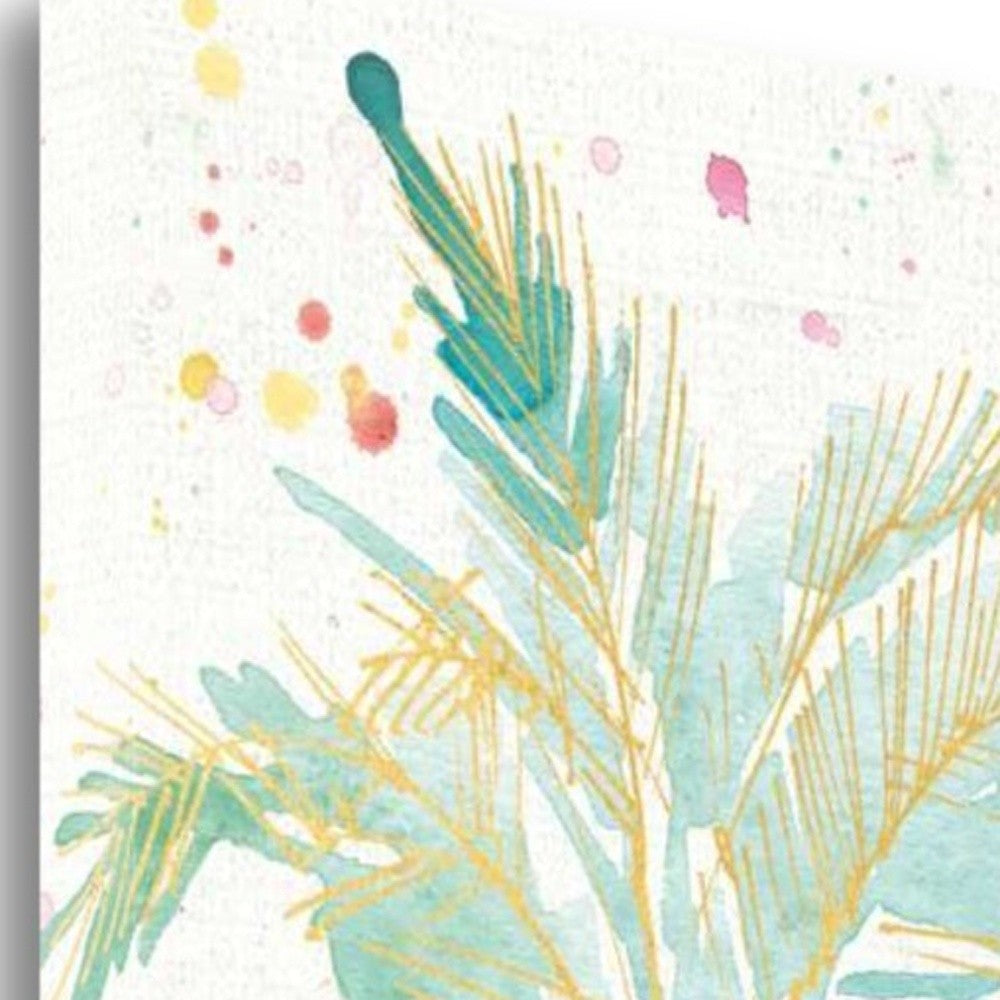 HomeRoots Paradise Palmtree Watercolor 1 Giclee Wrap Canvas Wall Art