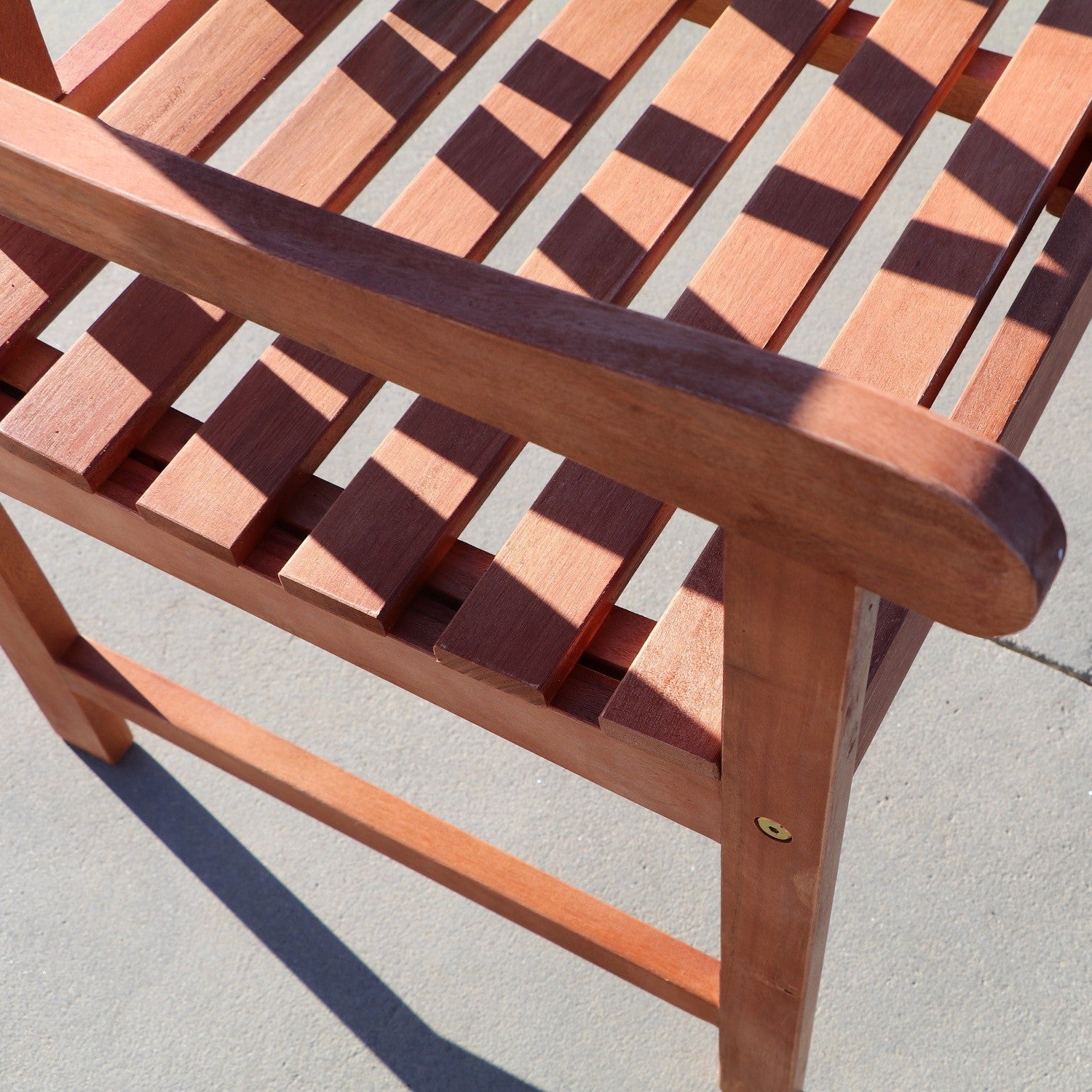 HomeRoots Patio Armchair in Brown Finish