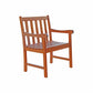 HomeRoots Patio Armchair in Brown Finish