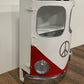 HomeRoots Peace Out Red Retro Nightstand