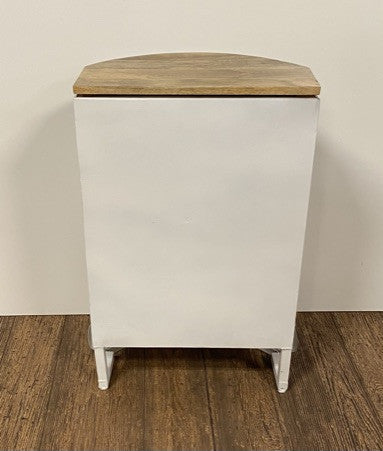 HomeRoots Peace Out Red Retro Nightstand