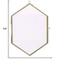 HomeRoots Petite Gold Metal Diamond Hanging Frame
