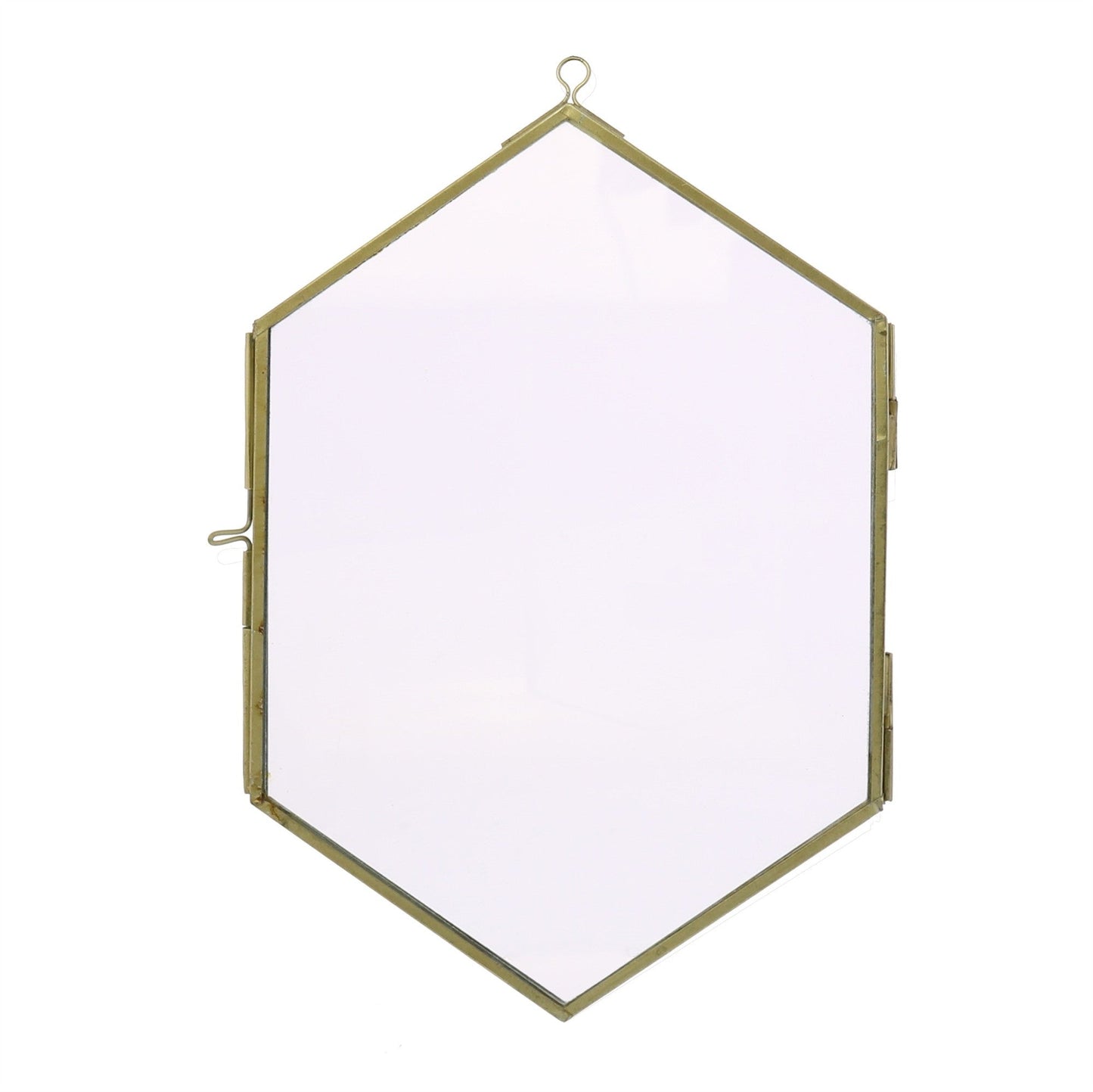 HomeRoots Petite Gold Metal Diamond Hanging Frame
