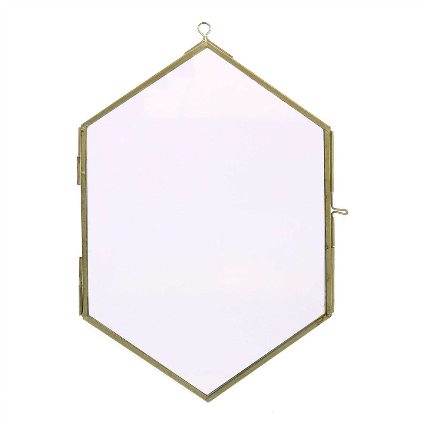 HomeRoots Petite Gold Metal Diamond Hanging Frame