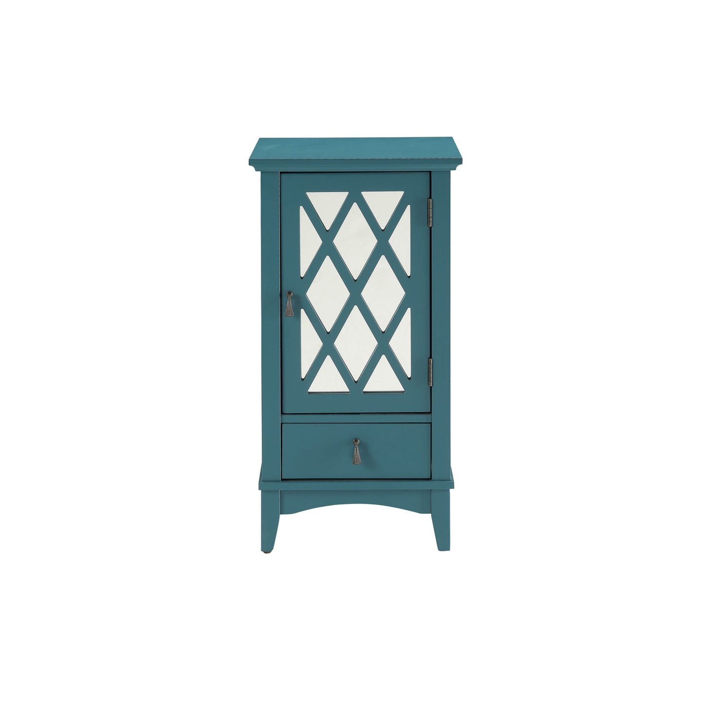 HomeRoots Pop Of Color Teal Accent Cabinet