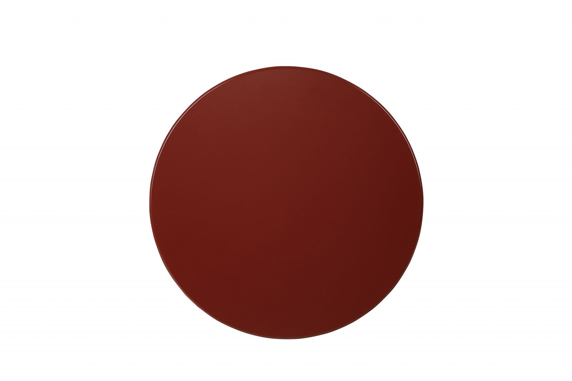 HomeRoots Pop of Color Side Table in Red Finish