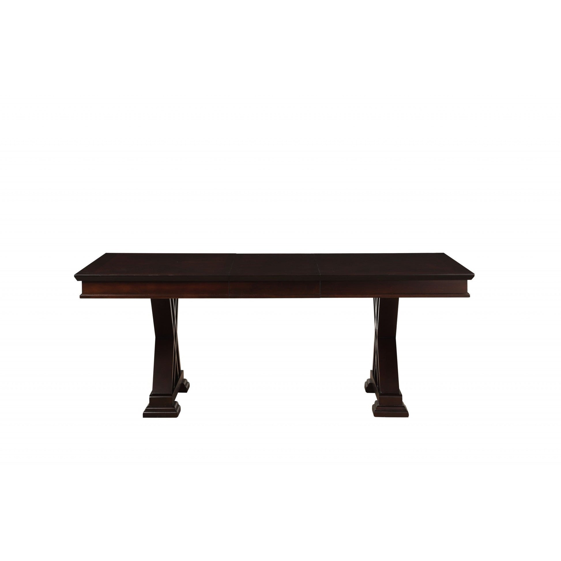 HomeRoots Poplar Dining Table In Espresso Finish