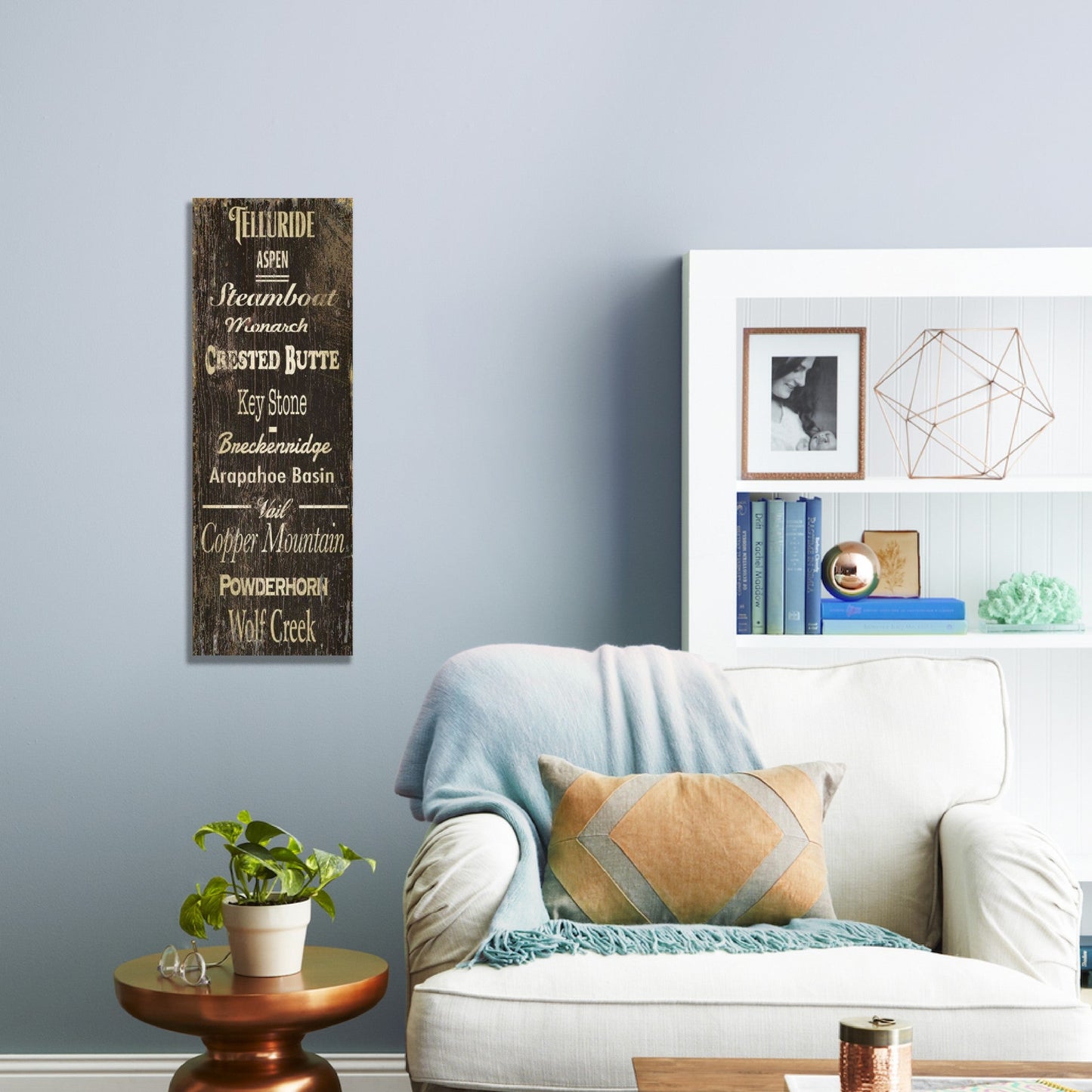 HomeRoots Popular Ski Resorts XL Wall Décor