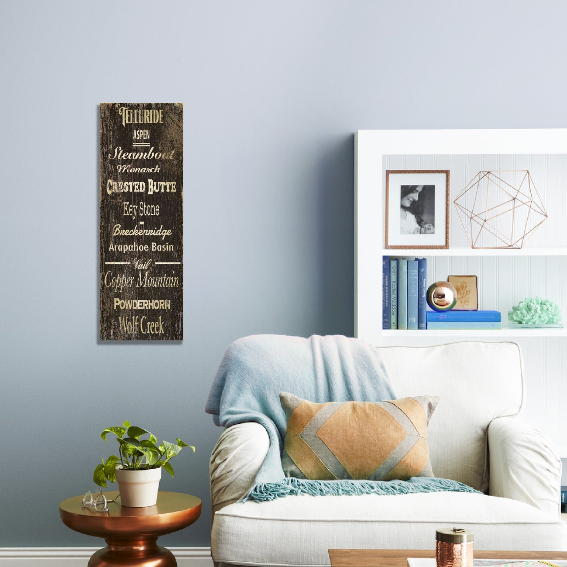 HomeRoots Popular Ski Resorts XL Wall Décor