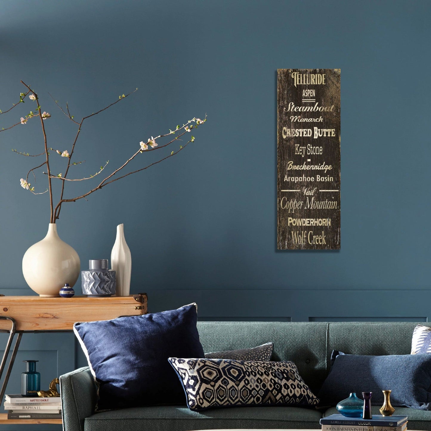 HomeRoots Popular Ski Resorts XL Wall Décor