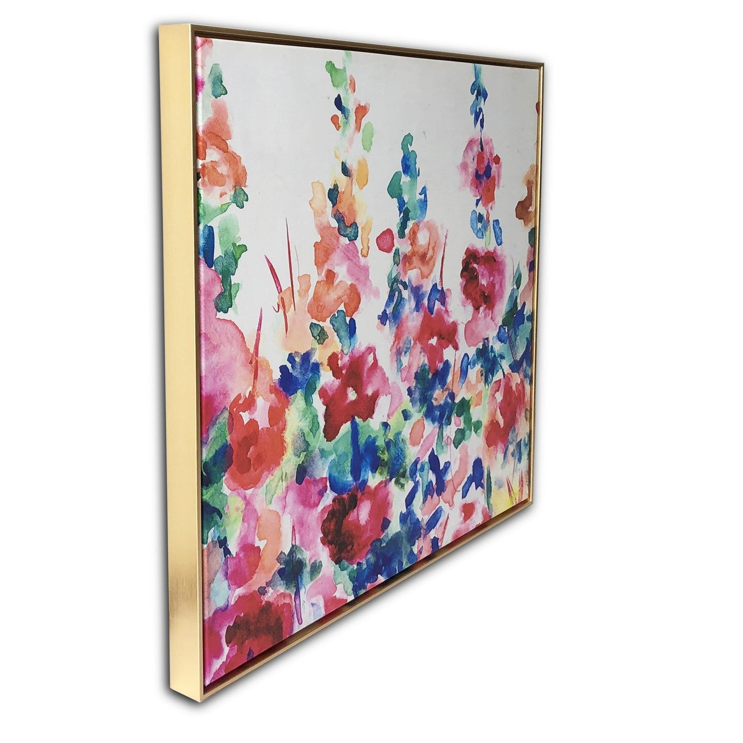 HomeRoots Pretty Floral Garden Framed Canvas Wall Art