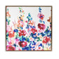 HomeRoots Pretty Floral Garden Framed Canvas Wall Art