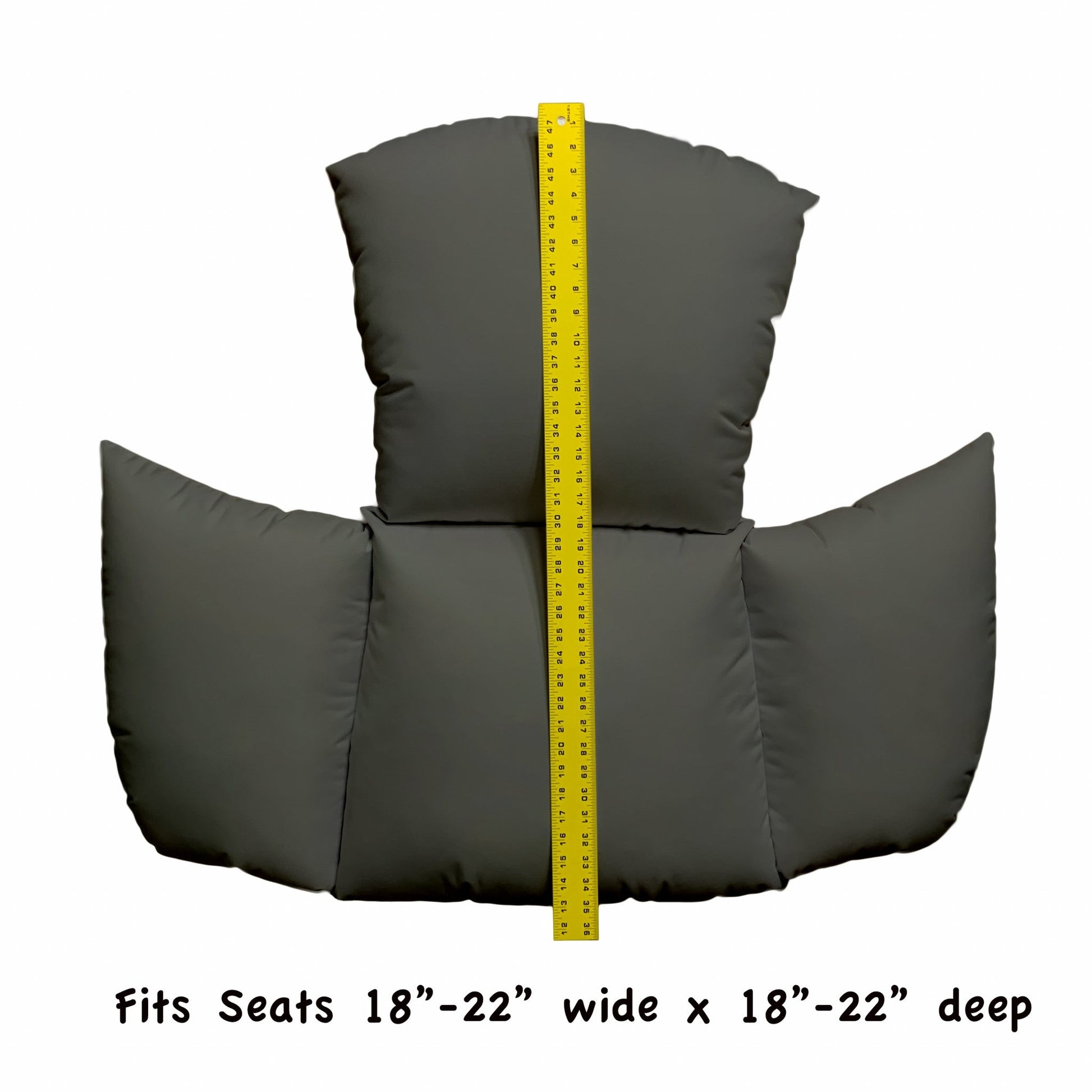 HomeRoots Primo Charcoal Indoor Outdoor Replacement Cushion for Egg Chair