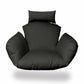 HomeRoots Primo Charcoal Indoor Outdoor Replacement Cushion for Egg Chair