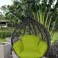 HomeRoots Primo Neon Green Indoor Outdoor Replacement Cushion for Egg Chair